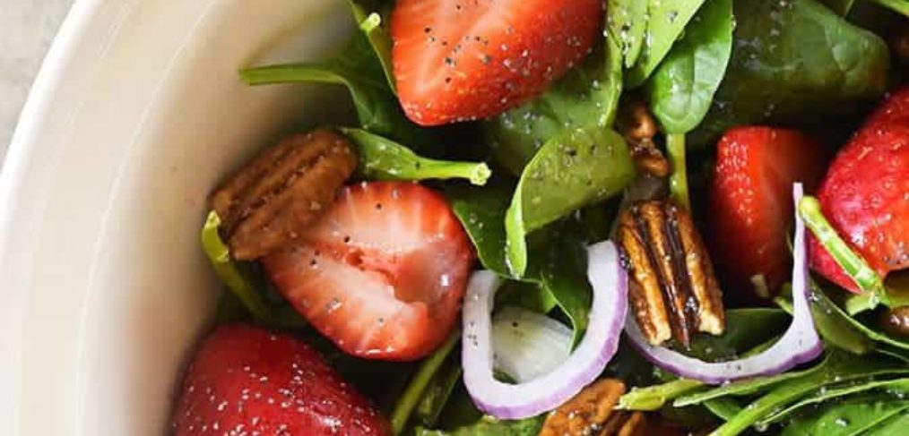 strawberry spinach salad